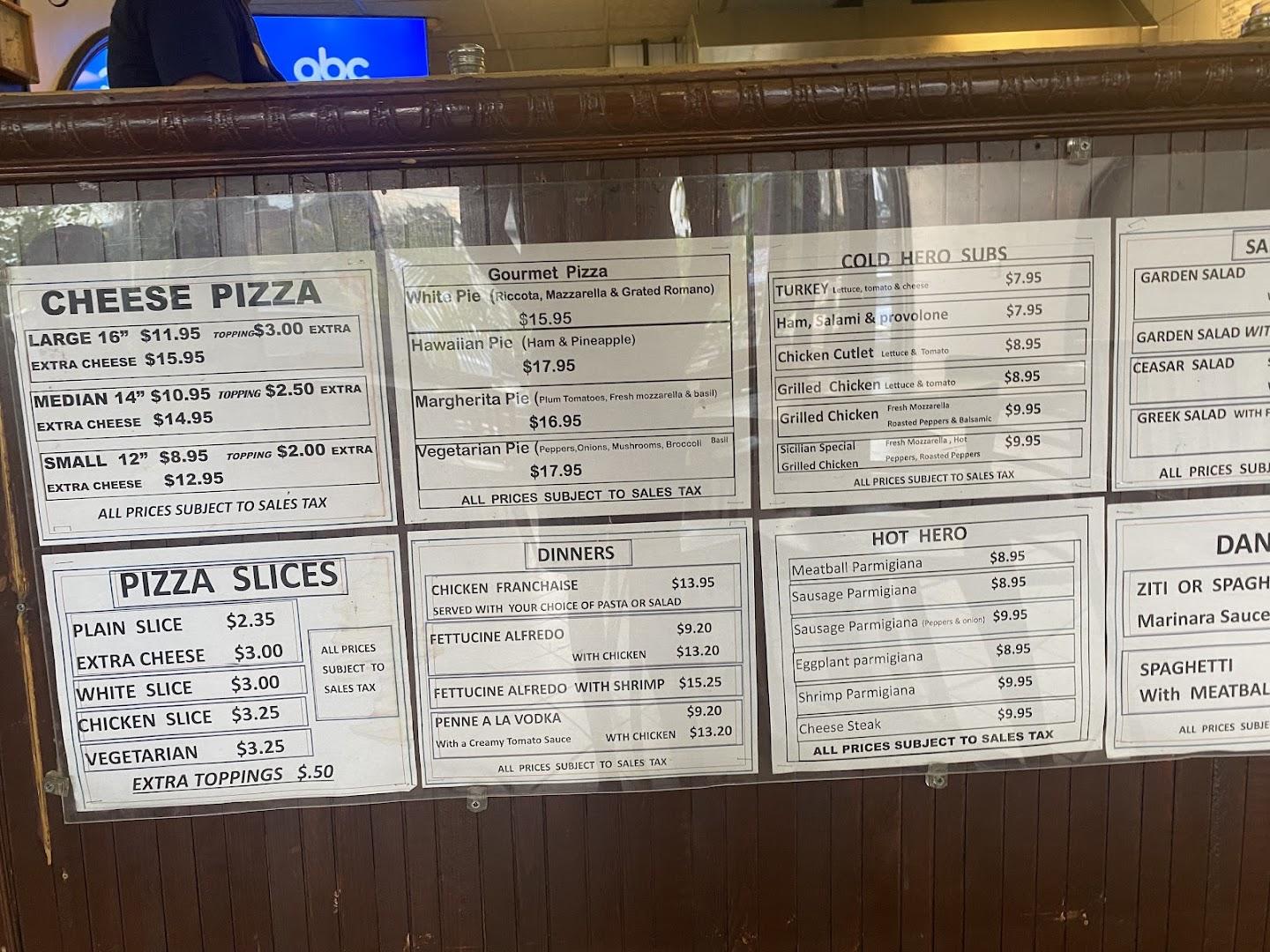 Dantes Pizza & Restaurant Menu image 3